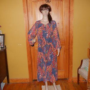 NEW Peasant Boho Career Casual Dress sz 14W (wd37)